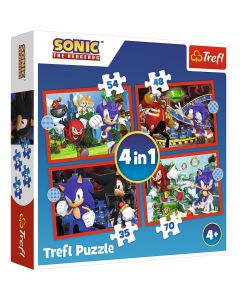 PUZZLE TREFL 4IN1 SONIC AVENTURILE LUI SONIC