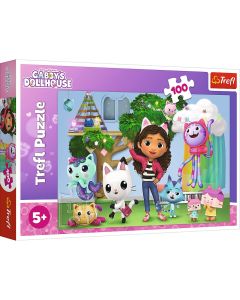 PUZZLE TREFL 100 GABBYS DOLLHOUSE PRIETENII LUI GABBY