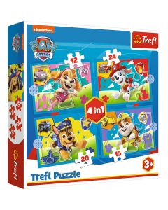 PUZZLE TREFL 4IN1 PATRULA CATELUSILOR ECHIPA