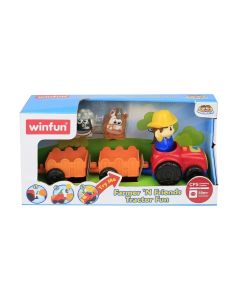 WINFUN TRACTORAS CU REMORCA SI FIGURINA FERMIER