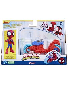 SPIDEY PRIETENII EXTRAORDINARI SET MOTOCICLETA SI FIGURINA SPIDEY 10CM