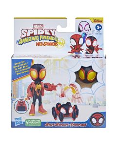 SPIDEY PRIETENII EXTRAORDINARI SET FIGURINA MILES MORALES SPIDER MAN 10CM SI ACCESORII