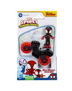 SPIDERMAN SET MOTOCICLETA SI FIGURINA MILES MORALES SPIDER MAN 6CM