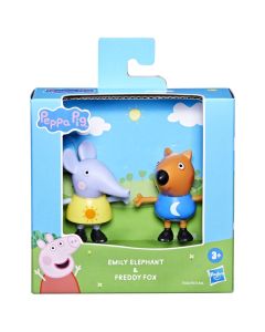 PEPPA PIG PRIETENI BUNI SET 2 FIGURINE ELEFANTUL EMILY SI VULPITA FREDDY