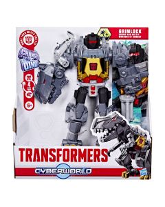 TRANSFORMERS CYBERWORLD ROBOT GRIMLOCK TRANSFORMABIL IN DINOZAUR