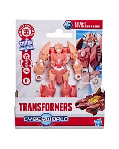 TRANSFORMERS CYBERWORLD ROBOT ELITA 1 CONVERTIBIL 10CM