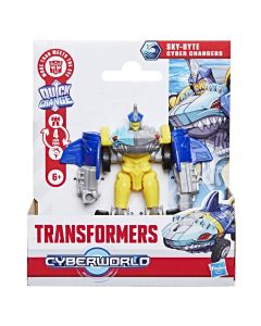 TRANSFORMERS CYBERWORLD ROBOT SKYBYTE CONVERTIBIL 10CM