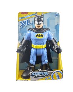 FISHER PRICE IMAGINEXT DC SUPER FRIENDS FIGURINA BATMAN XL CU COSTUM ALBASTRU