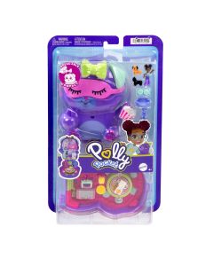 POLLY POCKET SET GENTUTA ANIMALUT CATELUS IN PIJAMA CU ACCESORII