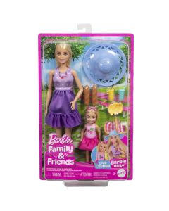 BARBIE FAMILY AND FRIENDS SET PAPUSA BARBIE SI PAPUSA CHELSEA