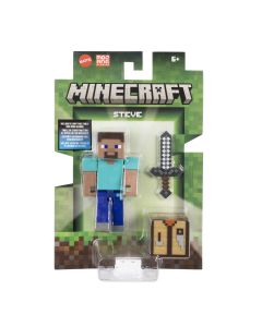 MINECRAFT CRAFT A BLOCK FIGURINA STEVE 8CM