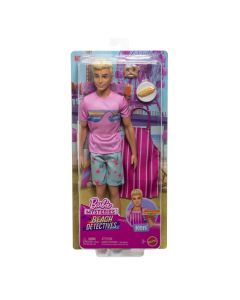 BARBIE MYSTERIES DETECTIVI PE PLAJA PAPUSA KEN CU ACCESORII