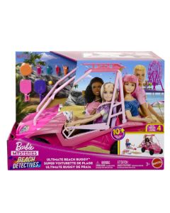 BARBIE MYSTERIES DETECTIVI PE PLAJA MASINUTA BUGGY SI ACCESORII