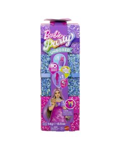 BARBIE SET PARTY UNBOXED REVEAL PAPUSA BARBIE MOV CU 10 ACCESORII SURPRIZA