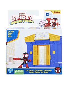 SPIDEY PRIETENII EXTRAORDINARI CITY BLOKS SET DE CONSTRUCTIE BANCA