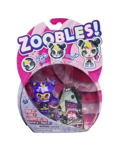 ZOOBLES Z-GIRLZ FIGURINA DE TRANSFORMARE FETITA PISICUTA