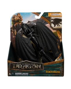 CUM SA ITI DRESEZI DRAGONUL FIGURINA DRAGON TOOTHLESS CU ARIPI MOBILE 20CM