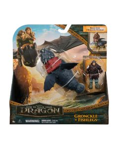 CUM SA ITI DRESEZI DRAGONUL SET DRAGON GRONCKLE SI FIGURINA VIKING FISHLEGS