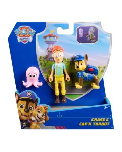 PATRULA CATELUSILOR SET 3 FIGURINE CHASE SI CAPITANUL TURBOT