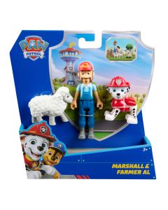 PATRULA CATELUSILOR SET 3 FIGURINE MARSHALL SI FERMIERUL AL