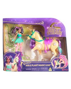 UNICORN ACADEMY SET PAPUSA AVA SI UNICORNUL LEAF PLANTA MAGICA
