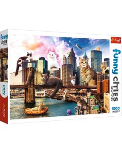 PUZZLE TREFL 1000 PISICUTE LA NEW YORK