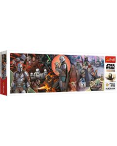 PUZZLE TREFL 1000 PANORAMA STAR WARS AVANETURILE MANDALORIANULUI