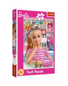 PUZZLE TREFL 100 BARBIE SA O CUNOASTEM PE BARBIE
