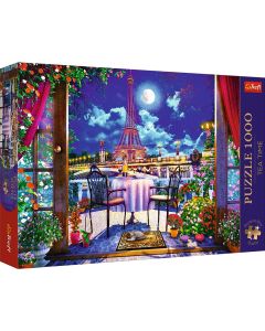 PUZZLE TREFL 1000 PREMIUM PLUS TEA TIME PARISUL IN LUMINA LUNII