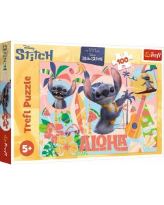 PUZZLE TREFL 100 DISNEY STITCH SI PRIETENII IN ACTIUNE
