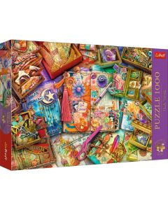 PUZZLE TREFL 1000 PREMIUM PLUS TEA TIME UN BIROU PLIN DE INSPIRATIE