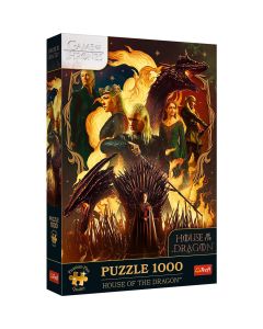 PUZZLE TREFL 1000 PREMIUM PLUS GAME OF THRONES CASA DRAGONULUI
