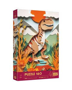 PUZZLE TREFL 160 PAPER ART 3D DINOZAUR