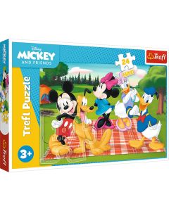 PUZZLE TREFL 24 MAXI DISNEY MICKEY MOUSE SI PRIETENII PREFERATUL LUI MICKEY