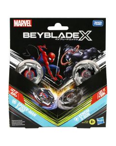 BEYBLADE X MARVEL SET DUO SPIDER MAN 3-60F SI VENOM 3-80N