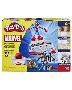PLAY DOH SPIDERMAN SET 2 FIGURINE BATALIE CU LANSATOR SI SULITA