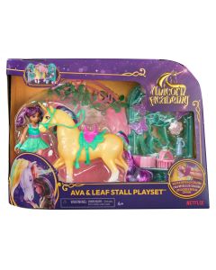 UNICORN ACADEMY SET PAPUSA AVA SI UNICORNUL LEAF CU ACCESORII