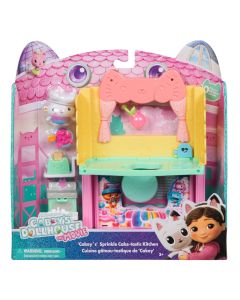 GABBYS DOLLHOUSE FILMUL CAMERE PENTRU CASA DE PAPUSI A LUI GABBY BUCATARIE CU FIGURINE SI ACCESORII