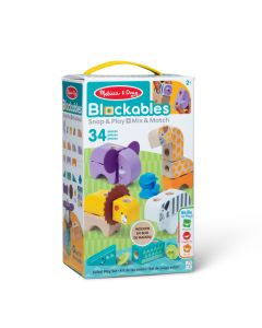 MELISSA AND DOUG SET DE CONSTRUCTIE DIN LEMN ANIMALE DIN SAFARI