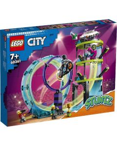 LEGO CITY PROVOCAREA SUPREMA DE CASCADORII PE MOTOCICLETA 60361