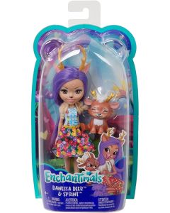 ENCHANTIMALS PAPUSI CU ANIMALUTE DANESSA DEER SI SPRINT