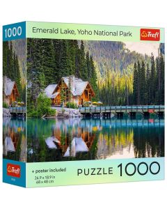 PUZZLE TREFL 1000 COLECTIA SUA LACUL EMERALD PARCUL NATIONAL YOHO POSTER INCLUS