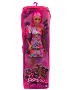 PAPUSA BARBIE FASHIONISTA CU PAR ROZ SI PICIOR PROTETIC