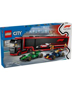 LEGO CITY CAMION F1 CU MASINILE F1 RB20 SI AMR24 60445