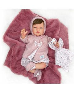 Papusa Nines D'Onil, Celia, nou-nascut, premium, cu par, cu miros de vanilie, 1700 gr, 48 cm
