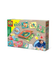 Set creativ - Set acuarele pentru degetele si carduri ECO