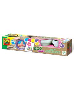 Set acuarele pentru degete 4 culori ECO nuante de fete