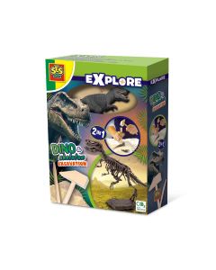 Set creativ Dino si excavarea scheletului 2 in 1 - T-rex