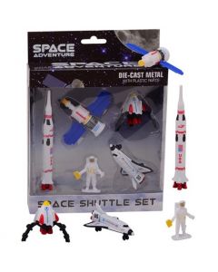 Set 5 figurine din metal/plastic - Vehicule spatiale UP26106B