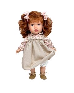 Papusa Nines D'Onil, Susette Liberty, cu parul roscat, cu fundite, cu miros de vanilie, 45 cm